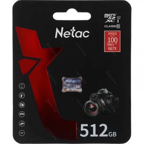 Память micro Secure Digital Card 512Gb Netac Ultra NT02P500ULT-512G-S 