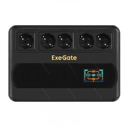ИБП Exegate NEO Smart BU-1000.LCD.AVR.5SH 1000VA/500W EX295686RUS 
