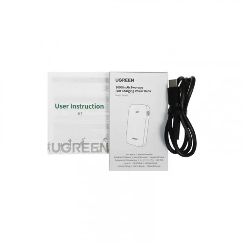 Портативная батарея Ugreen PB502 (25185) 10000мАч серая 