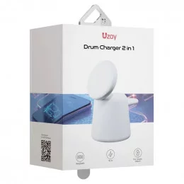 Беспроводное зарядное устройство Uzay Drum Charger белый                                                                                                                                                                                                  