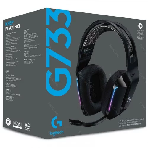 Беспроводные наушники с микрофоном Logitech G733 LIGHTSPEED Black (981-000864) 