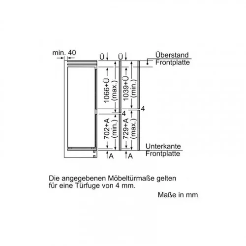 Холодильник встраиваемый Bosch KIS86AFE0 