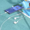 Гарнитура HOCO M1 Max crystal earphones for Type-C (белый) 