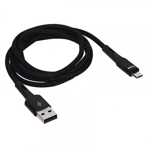 Кабель TFN ENVY micro-USB - USB 1.2 метра черный (TFN-C-ENV-MIC1MBK) 