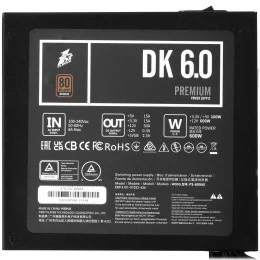Блок питания 1STPLAYER DK PREMIUM 6.0 [PS-600AX] черный                                                                                                                                                                                                   