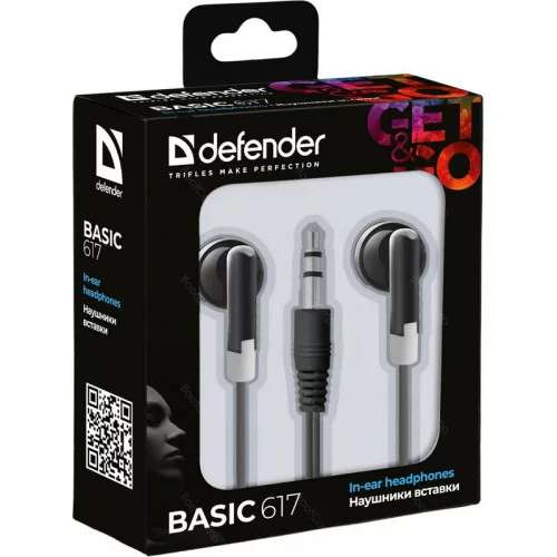 Наушники Defender Basic 617 черный 