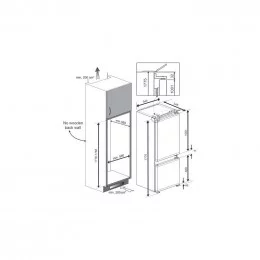 Холодильник встраиваемый BEKO BCNA 275E4SN                                                                                                                                                                                                                