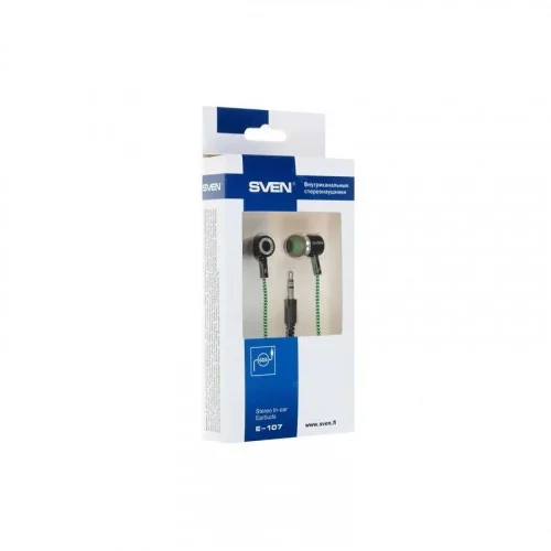 Наушники SVEN E-107 black-green 