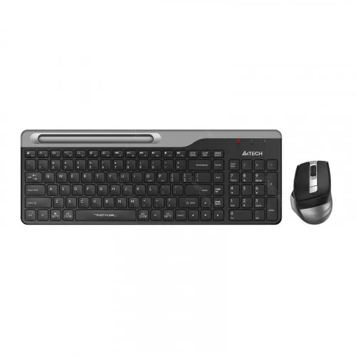 Комплект клавиатура+мышь беспроводная A4Tech Fstyler FB2535C черный/серый 