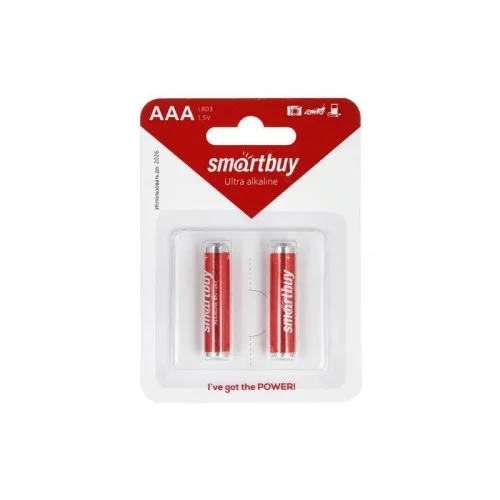 Батарейки Smartbuy LR03/2B (SBBA-3A02B) алкалиновая BL2 