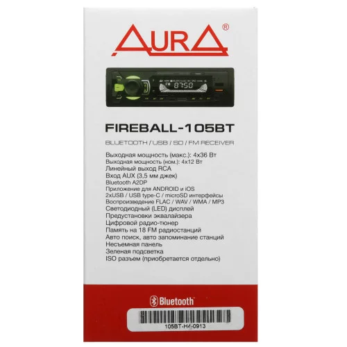 Автопроигрыватель AurA FIREBALL-105BT 