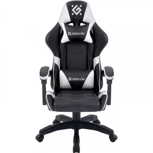 Игровое кресло Defender Companion чёрный/белый 