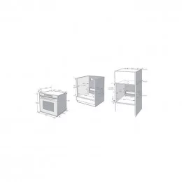 Духовка с функцией СВЧ KORTING OKB 1360 CSGW MW                                                                                                                                                                                                           