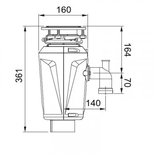 Измельчитель пищевых отходов FRANKE Slim 50 (134.0715.098, 1/2 HP) 