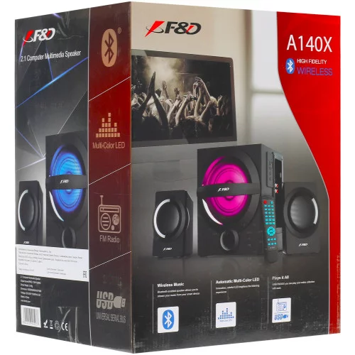 Колонки F&D A140X черный 