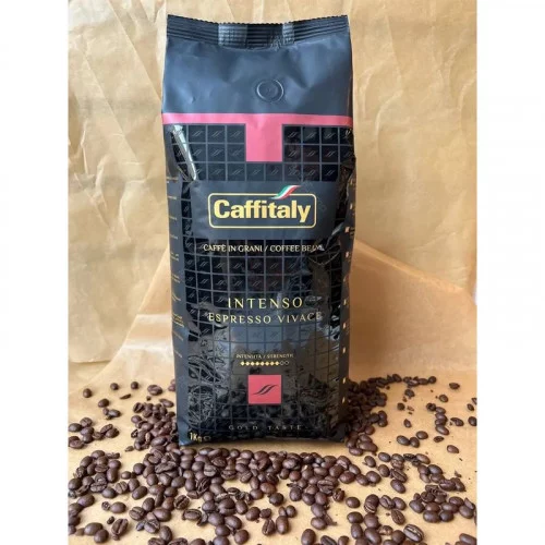 Кофе натуральный в зернах Caffitaly INTENSO 1кг (30% ROBUSTA – 70% ARABICA) 
