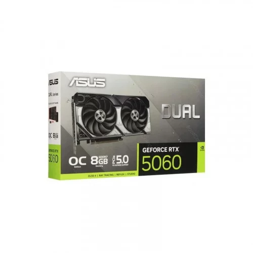 Видеокарта ASUS GeForce RTX 5060 Dual OC Edition (DUAL-RTX5060-O8G) 
