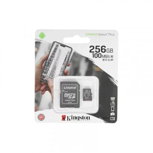 Память micro Secure Digital Card 256Gb Kingston Canvas Select Plus [SDCS2/256GB] 