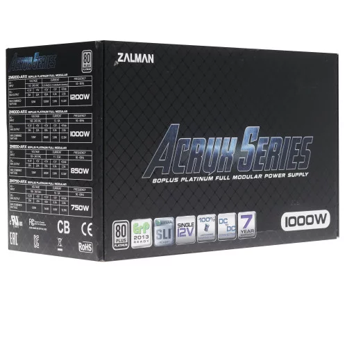 Блок питания ZALMAN ARX 1000W [ZM1000-ARX] черный 