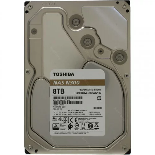 Жесткий диск 8000Gb Toshiba NAS HDWG180UZSVA 