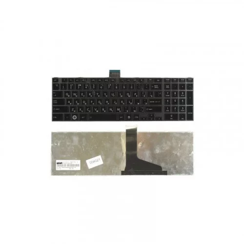 Клавиатура для ноутбука Toshiba Satellite L850 L875 L870 L855 черная c черной рамкой 
