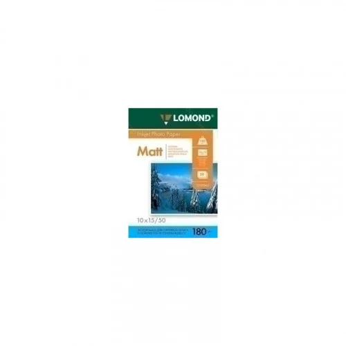 Бумага матовая 10x15 Lomond 180г/м2, 50лист. (0102063) 