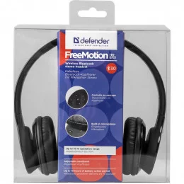 Наушники с микрофоном Defender FreeMotion HN-B701 чёрный                                                                                                                                                                                                  
