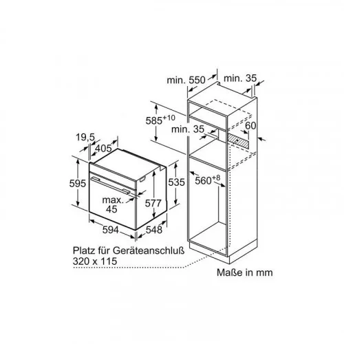 Духовка BOSCH HBG7341B1 