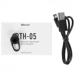 Беспроводная моногарнитура Olmio BTH-05 черный 2019                                                                                                                                                                                                       