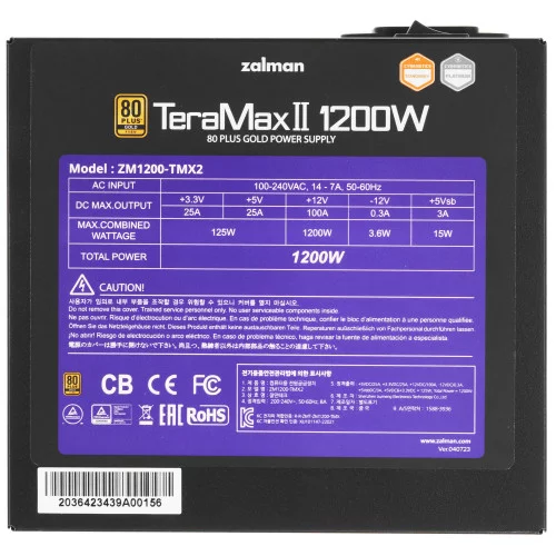 Блок питания ZALMAN TeraMax II 1200W [ZM1200-TMX2] черный 