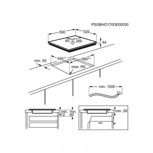 Поверхность индукционная Electrolux LIL61434C 