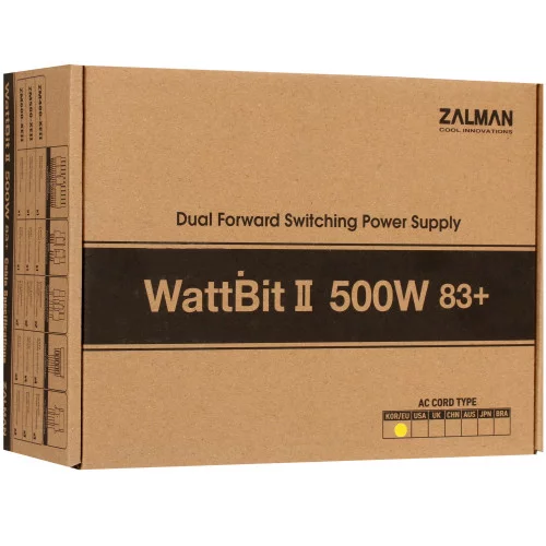 Блок питания ZALMAN Wattbit II 500W [ZM500-XE II] черный 