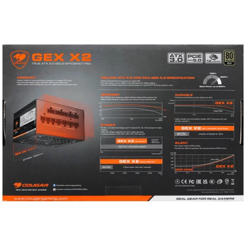 Блок питания Cougar GEX X2 1000 1000W [GEX X2 1000] черный 