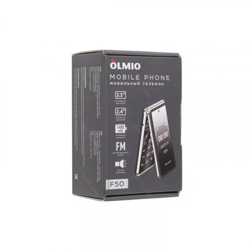 Телефон мобильный Olmio F50 чёрный 