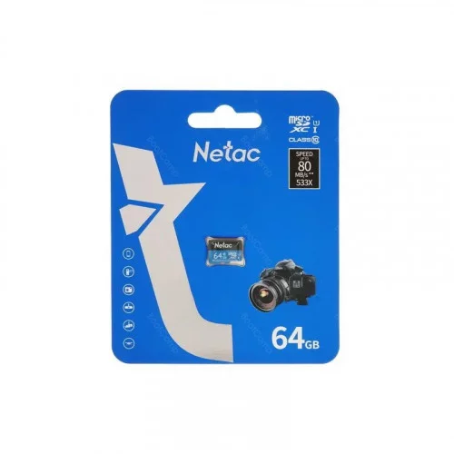 Память micro Secure Digital Card 64Gb Netac NT02P500STN-064G-S 