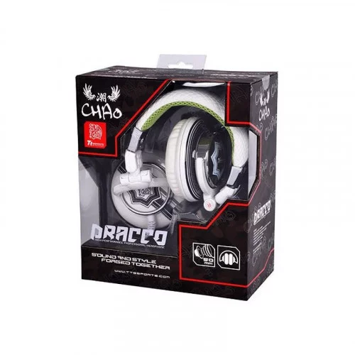 Наушники с микрофоном Thermaltake eSports DRACCO Rock White 