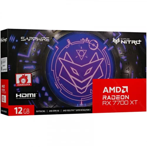 Видеокарта Sapphire AMD Radeon RX 7700 XT NITRO+ (11335-02) 