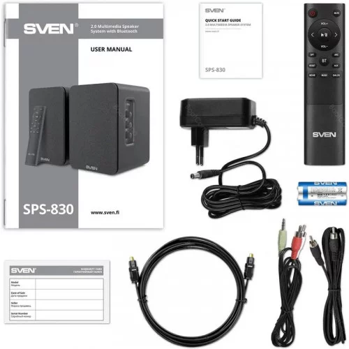 Колонки 2.0 SVEN SPS-830 Чёрный 