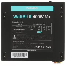 Блок питания ZALMAN Wattbit II 400W [ZM400-XE II] черный                                                                                                                                                                                                  