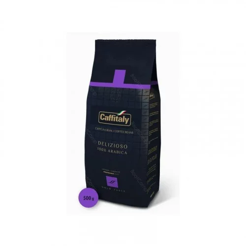 Кофе натуральный в зернах Caffitaly DELIZIOSO 500гр. (100% ARABICA) 