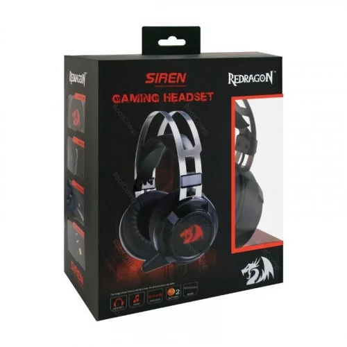Наушники с микрофоном Defender Redragon Siren красный+чёрный 