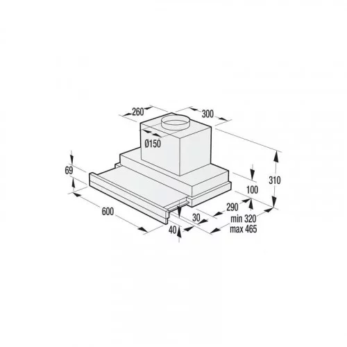 Вытяжка телескопическая Gorenje BHP643ORAW 