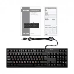 Клавиатура SVEN KB-S300 USB+PS/2 black                                                                                                                                                                                                                    