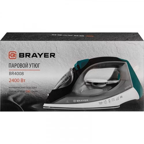 Утюг Brayer BR4008 серый/зелёный 