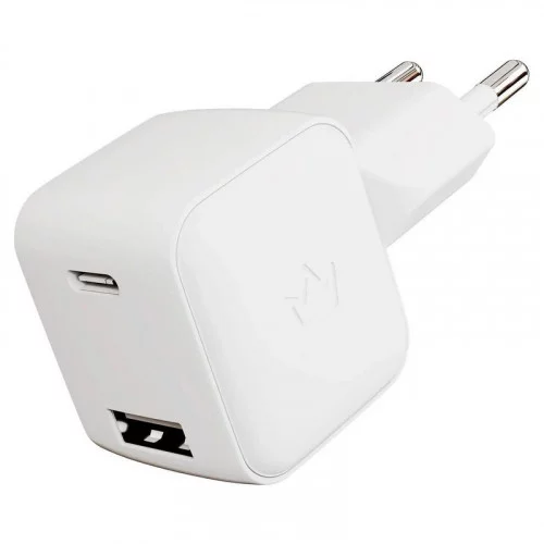 Сетевое зарядное устройство VLP G-Charge 20Вт USB-C+USB-A белый 