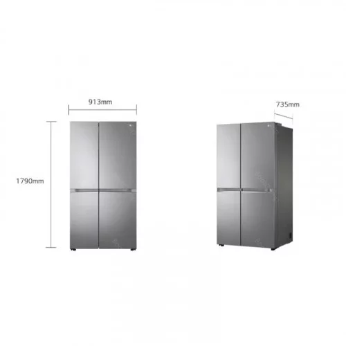 Холодильник Side by Side LG GSBV70PZTE 