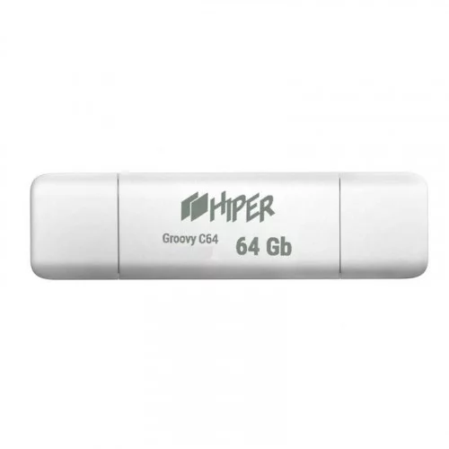 USB 2.0 Drive 64GB Hiper Groovy белый 