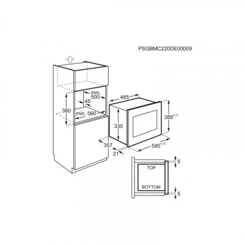 Микроволновая печь встраиваемая Electrolux EMS4253TEX 