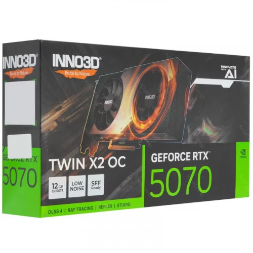 Видеокарта Inno3D GeForce RTX 5070 TWIN X2 OC (N50702-12D7X-195064N) 