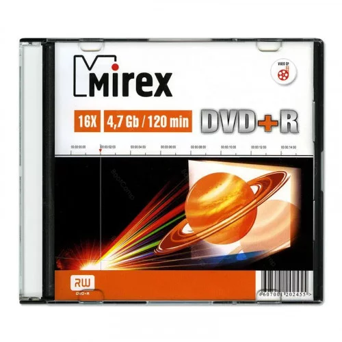Матрица DVD+R 4.7Gb Mirex 16X Slim Case (1) (UL130013A1S) 
